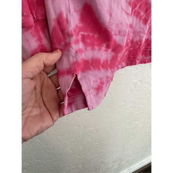 PINK VICTORIA'S SECRET Oversized SMALL Tie Dye long sleeve shirt - Picture 6 of 9